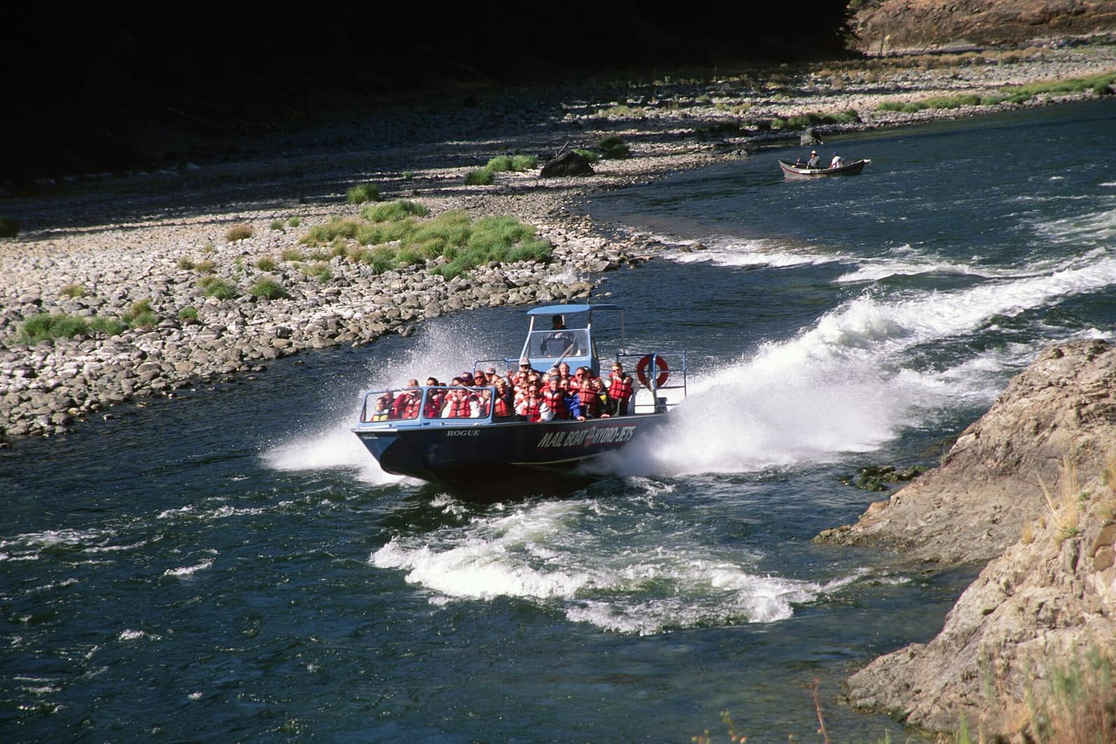 Jet boat on the Rogue River at Gold Beach