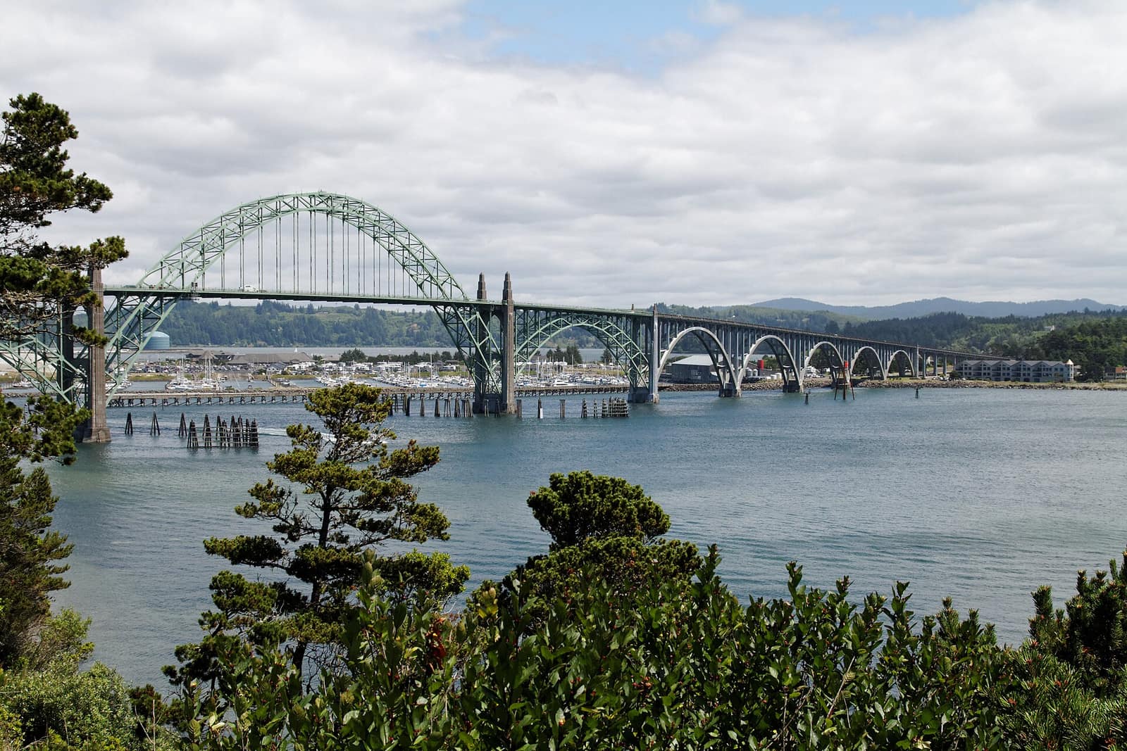 Yaquina Bay Bridge in Newport, Oregon